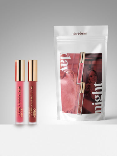 DUET BŁYSZCZYKÓW - CHAMELEON ROSA + NERO