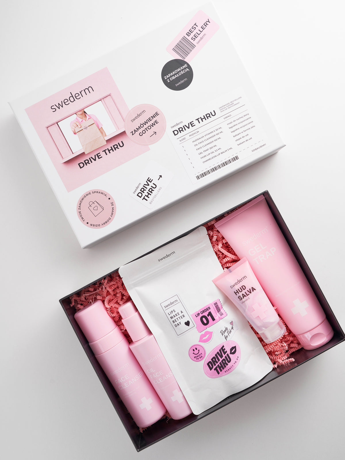 swederm.pl Bestsellery swederm do pielęgnacji ciała, twarzy i ust - pełnowymiarowy box prezentowy (zestaw) — Składniki i ocena