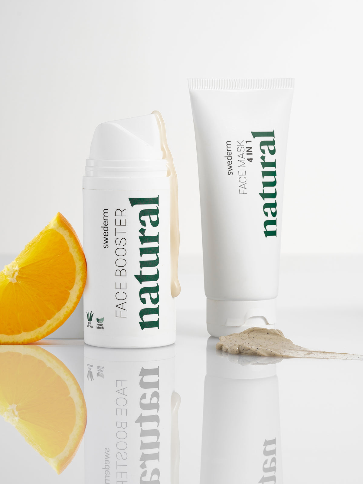 swederm.pl Odżywcza pielęgnacja skóry twarzy - maska 4w1 + booster - Face Mask 4w1 + Face Booster (zestaw) — Składniki i ocena