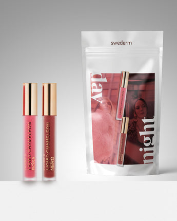 DUET BŁYSZCZYKÓW - CHAMELEON ROSA + NERO