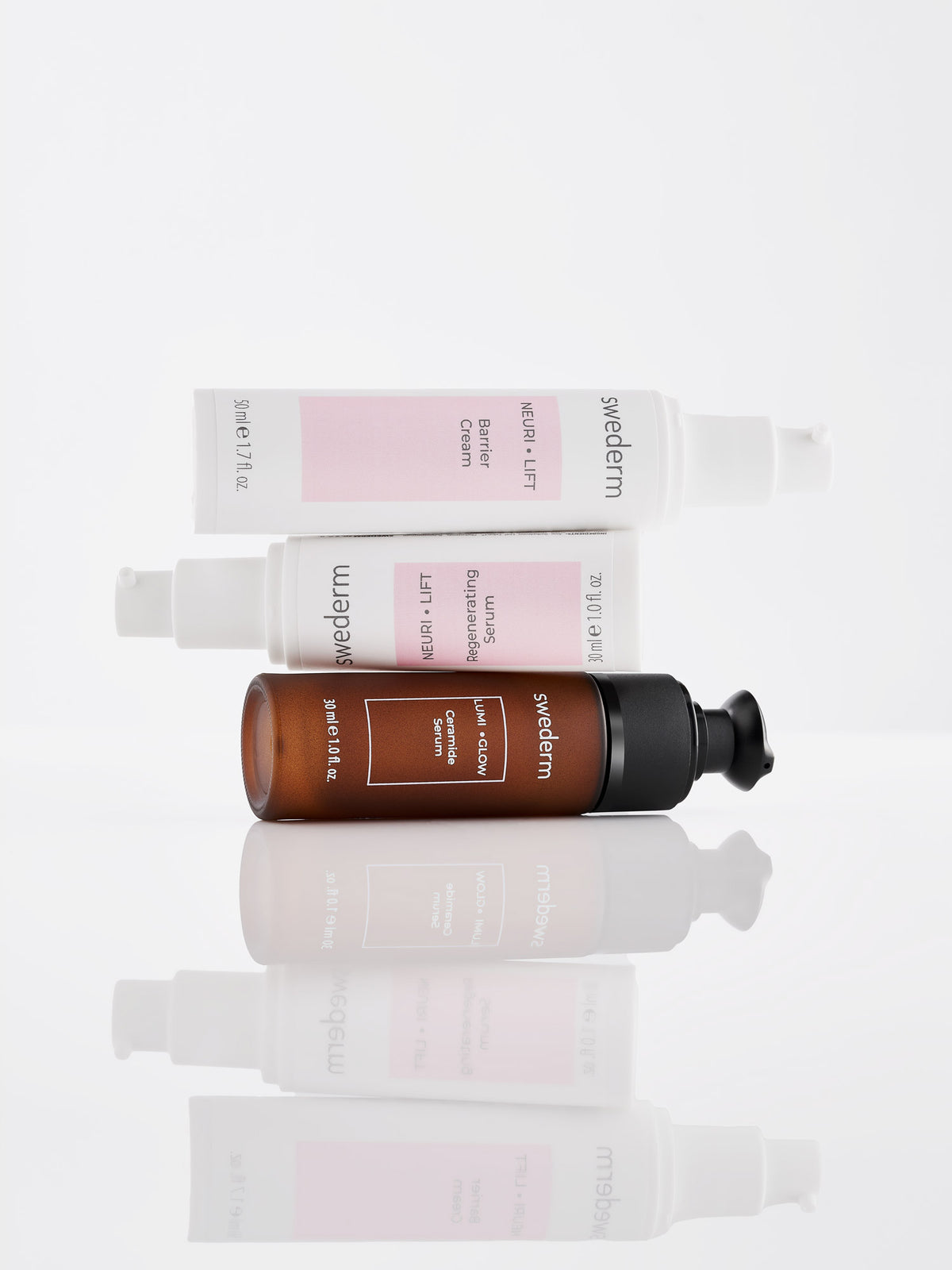 swederm.pl Odmładzająca pielęgnacja cery dojrzałej - serum na dzień + serum i krem na noc - Neuri Lift + Lumi Glow (zestaw) — Składniki i ocena