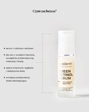 swederm Green Retinol Serum - serum z roślinnym retinolem
