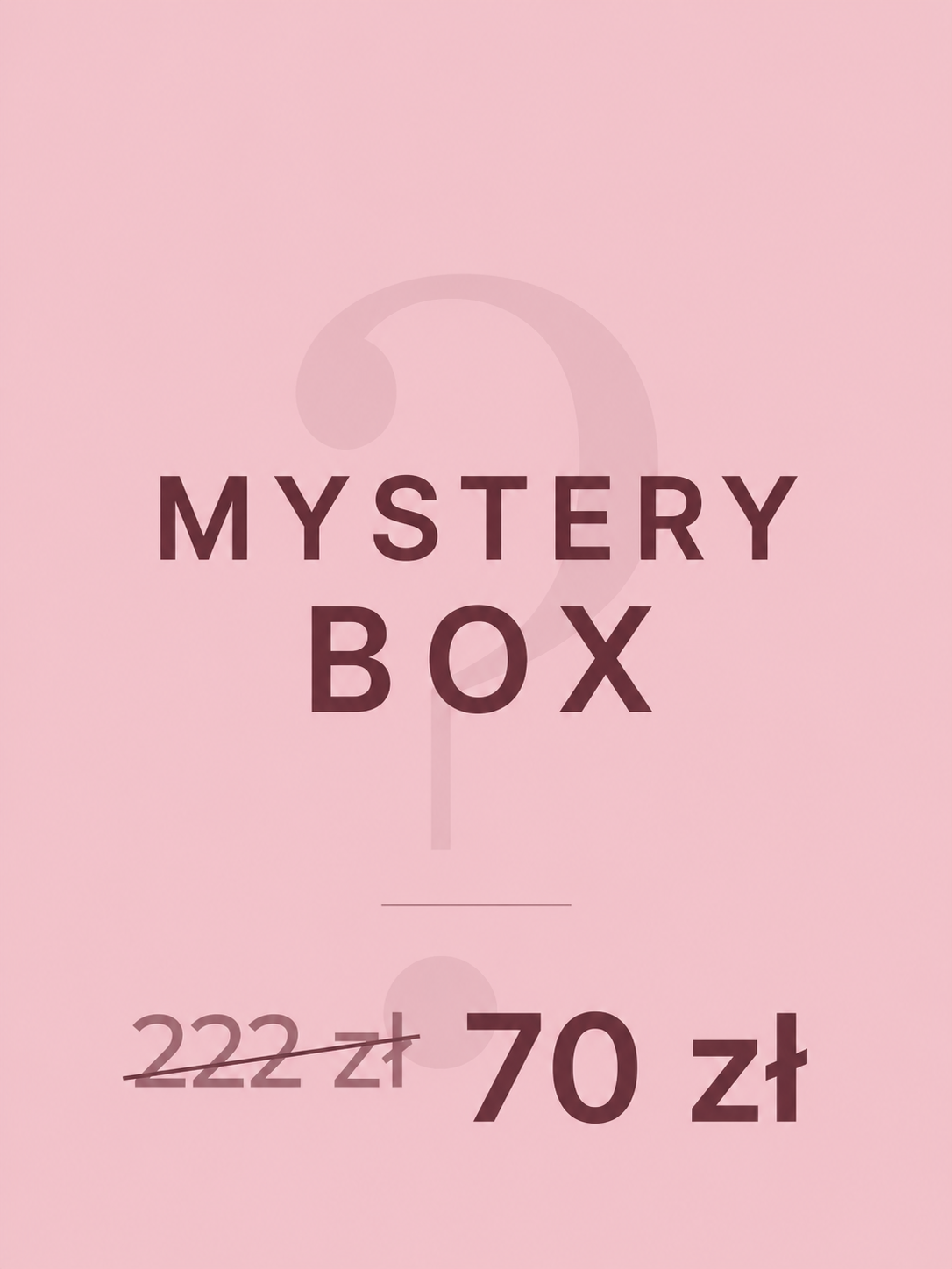 MYSTERY BOX NO.1 - zestaw 3 pełnowymiarowych produktów niespodzianek