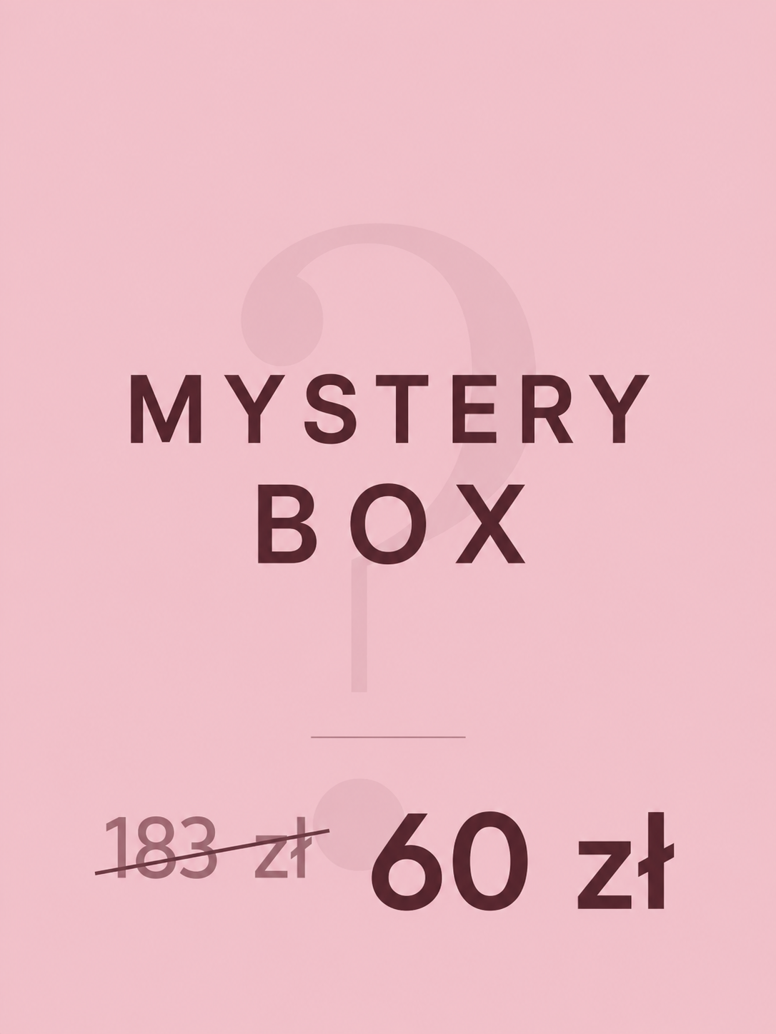 MYSTERY BOX NO.2 - zestaw 3 pełnowymiarowych produktów niespodzianek