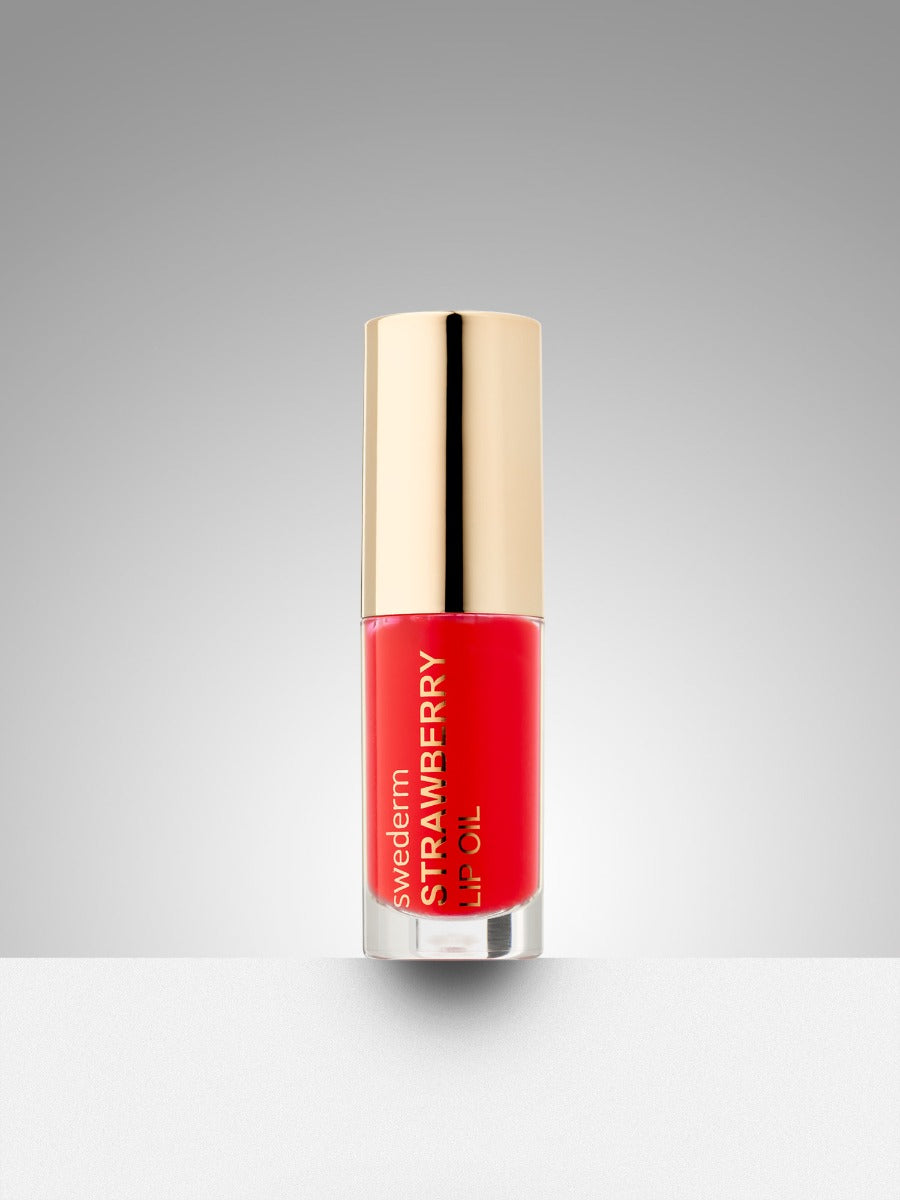 swederm.pl Mocno odżywiający olejek do ust w odcieniu soczystej truskawki - Strawberry Lip Oil